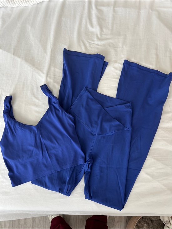 aerie Other - aerie Cobalt Blue Cropped Tank and High-Waist Leggings Set